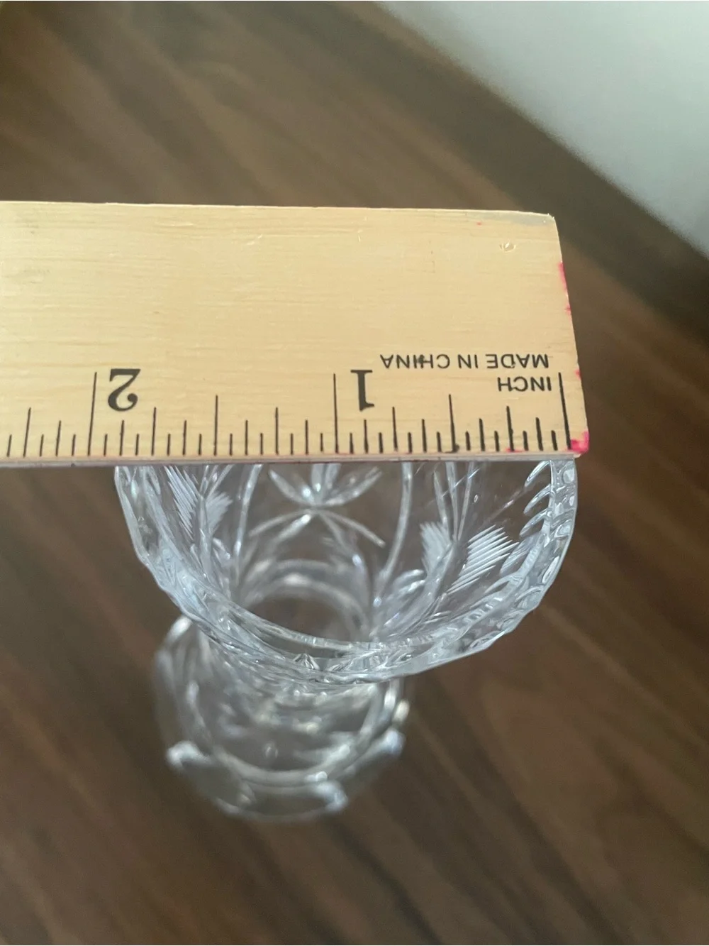 Clear Cut Crystal Bud Vase - Clear